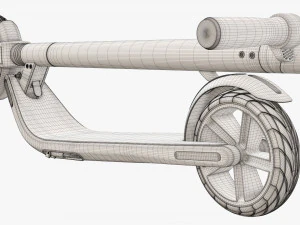 Electric scooter 02 folded 3D Model