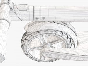 Electric scooter 02 folded Modelo 3D