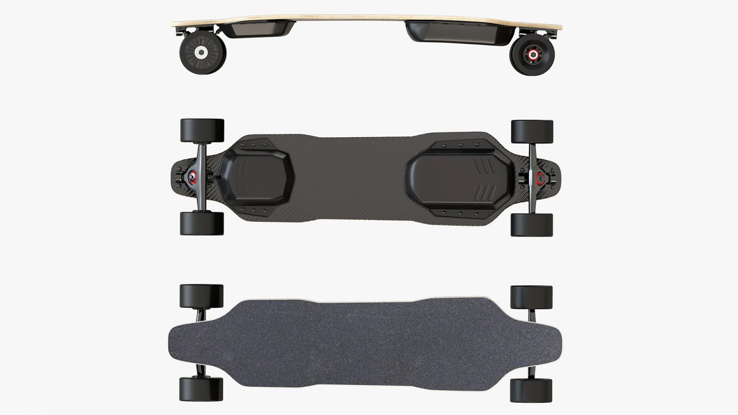 Skateboard elettrico 01 Modello 3D .c4d .max .obj .3ds .fbx .stl .blend 