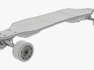 Skateboard elettrico 01 Modello 3D