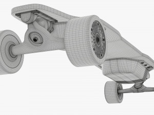 Electric skateboard 01 Modelo 3D