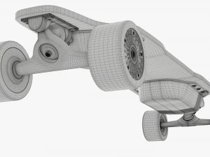 Skateboard elettrico 01 Modello 3D