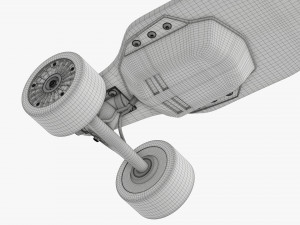 Electric skateboard 01 Modelo 3D