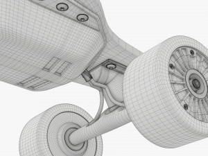 Electric skateboard 01 Modelo 3D