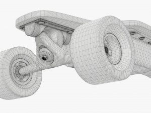 Electric skateboard 01 Modelo 3D