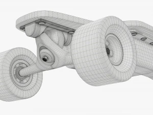 Skateboard elettrico 01 Modello 3D