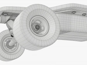 Skateboard elettrico 01 Modello 3D