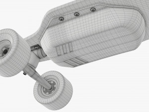 Electric skateboard 01 Modelo 3D
