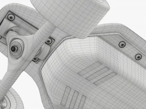 Skateboard elettrico 01 Modello 3D