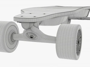 Skateboard elettrico 01 Modello 3D