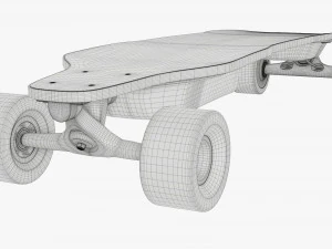 Skateboard elettrico 01 Modello 3D