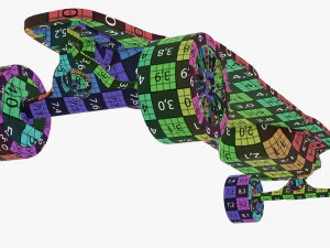 Skateboard elettrico 01 Modello 3D