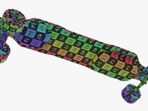 Electric skateboard 01 Modelo 3D