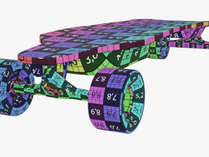 Electric skateboard 01 Modelo 3D