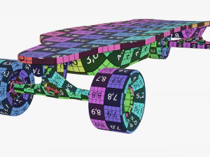 Skateboard elettrico 01 Modello 3D