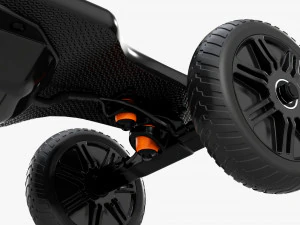 Skateboard elettrico 02 Modello 3D