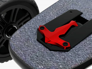 Skateboard elettrico 02 Modello 3D