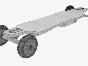 Electric skateboard 02 Modelo 3D