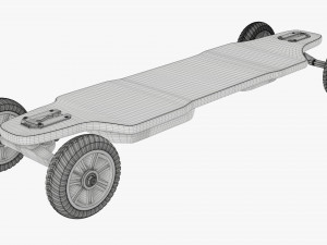 Electric skateboard 02 Modelo 3D