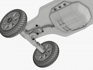 Electric skateboard 02 Modelo 3D