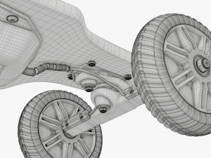 Electric skateboard 02 Modelo 3D