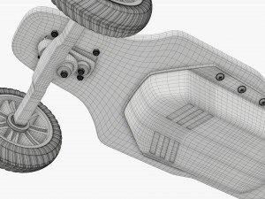 Electric skateboard 02 Modelo 3D
