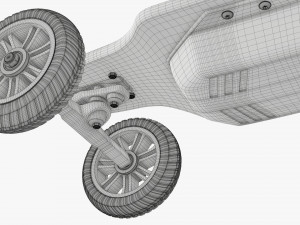 Electric skateboard 02 Modelo 3D