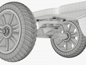 Electric skateboard 02 Modelo 3D