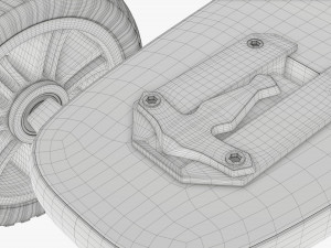 Electric skateboard 02 Modelo 3D