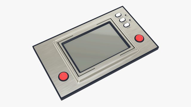 Electronic game and watch Modelo 3D .c4d .max .obj .3ds .fbx .stl .blend 