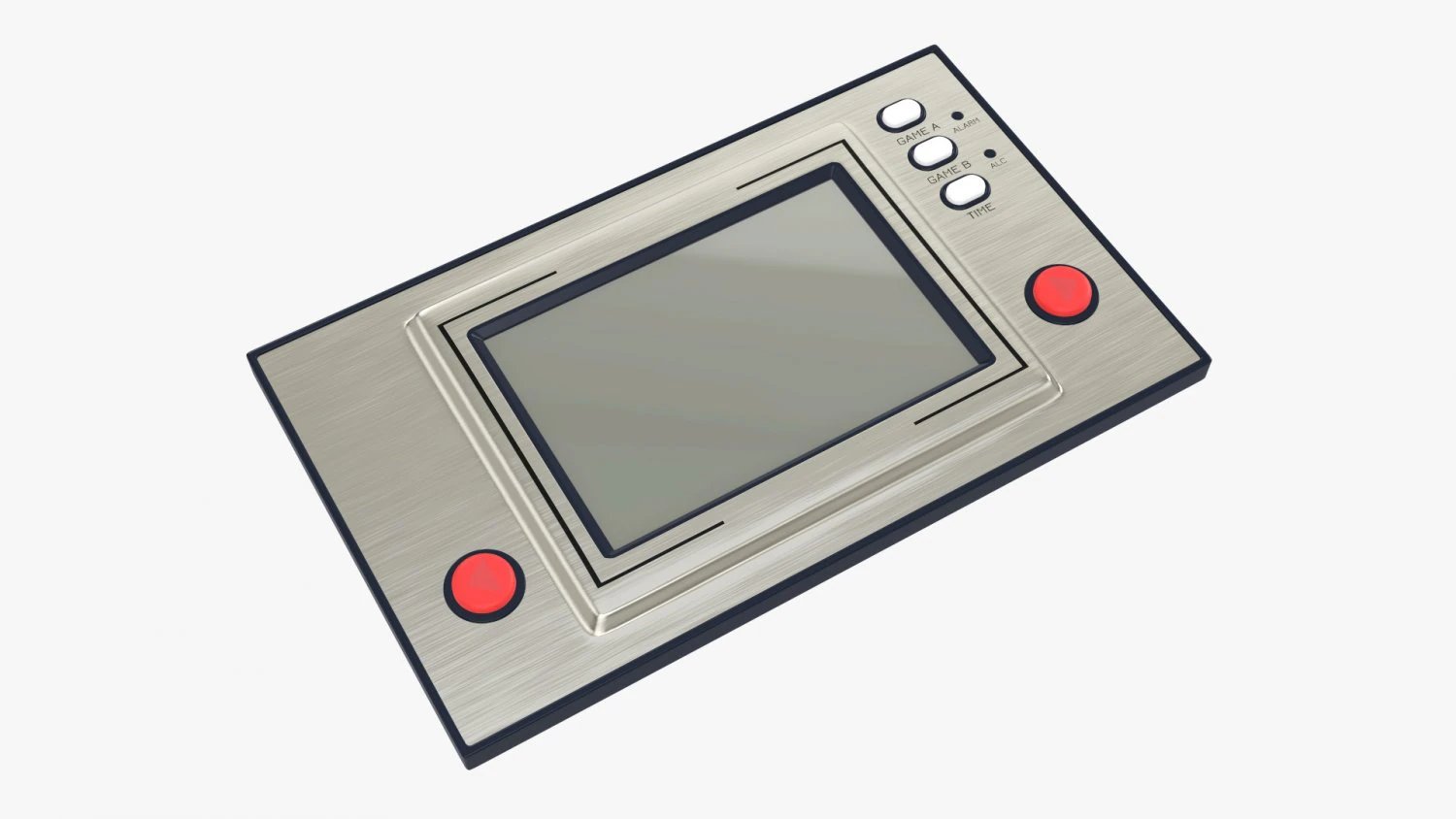 Juego electr&oacute;nico y reloj. Modelo 3D .c4d .max .obj .3ds .fbx .stl .blend 