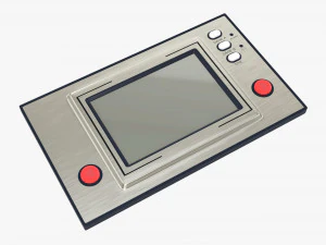 Elektronisch spel en horloge 3D Model