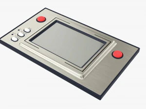 Juego electr&oacute;nico y reloj. Modelo 3D