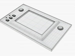 Juego electr&oacute;nico y reloj. Modelo 3D