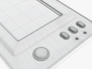 Juego electr&oacute;nico y reloj. Modelo 3D