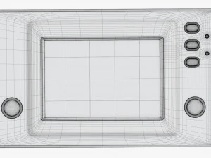 Juego electr&oacute;nico y reloj. Modelo 3D