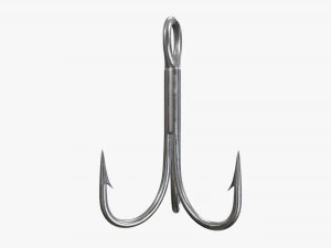Fishing hook triple 3D Model