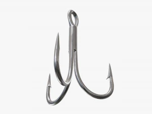 Fishing hook triple 3D Model