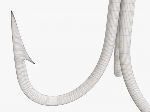 Fishing hook triple 3D Model