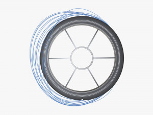 Fishing line with spool single 01 Modelo 3D