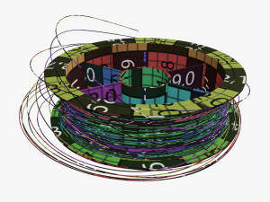 Fishing line with spool single 01 Modelo 3D