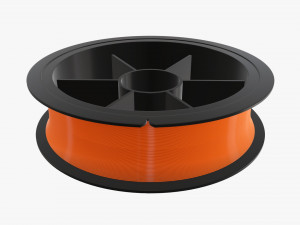 Fishing line with spool single 02 3D Model