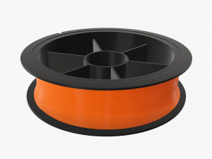 Fishing line with spool single 02 Modelo 3D