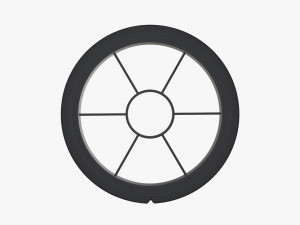Fishing line with spool single 02 Modelo 3D