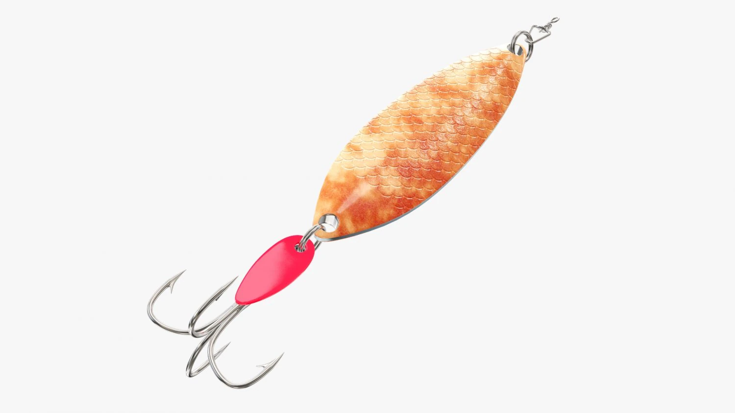 Fishing spinner 3D Model .c4d .max .obj .3ds .fbx .stl .blend 