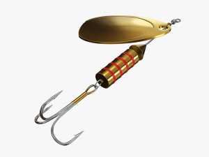 Fishing spinner bait 01 3D Model