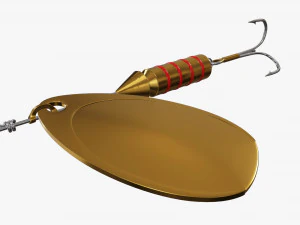 Fishing spinner bait 01 3D Model