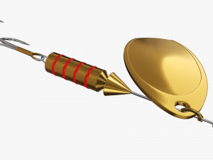Fishing spinner bait 01 3D मॉडल