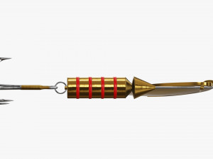 Fishing spinner bait 01 3D मॉडल