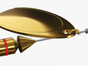 Fishing spinner bait 01 3D Model